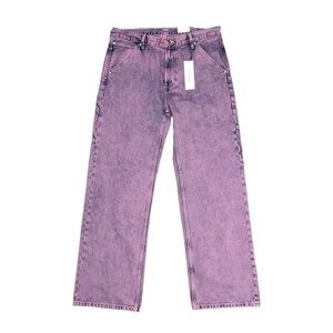 NWT Calvin Klein | Men’s Purple Wide Leg Carpenter Jeans | 33x32